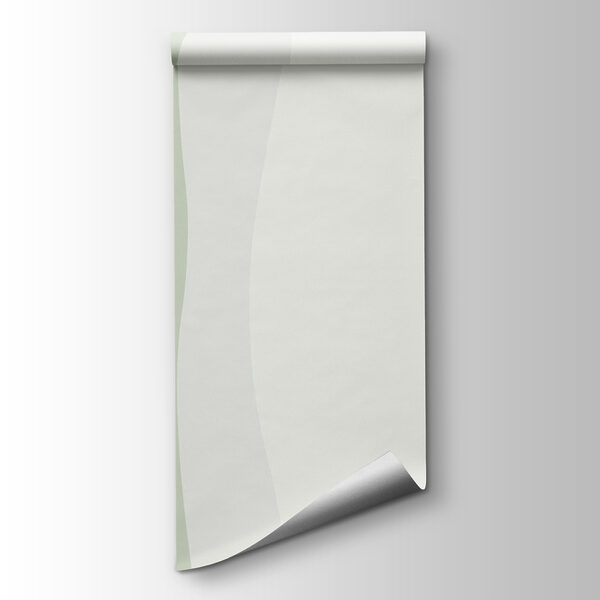 Green and white wavy lines