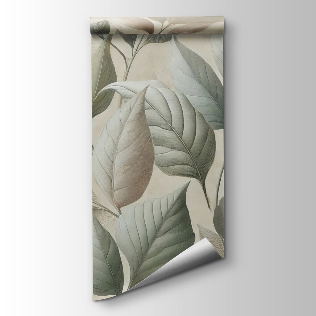 Wallpaper with leaves