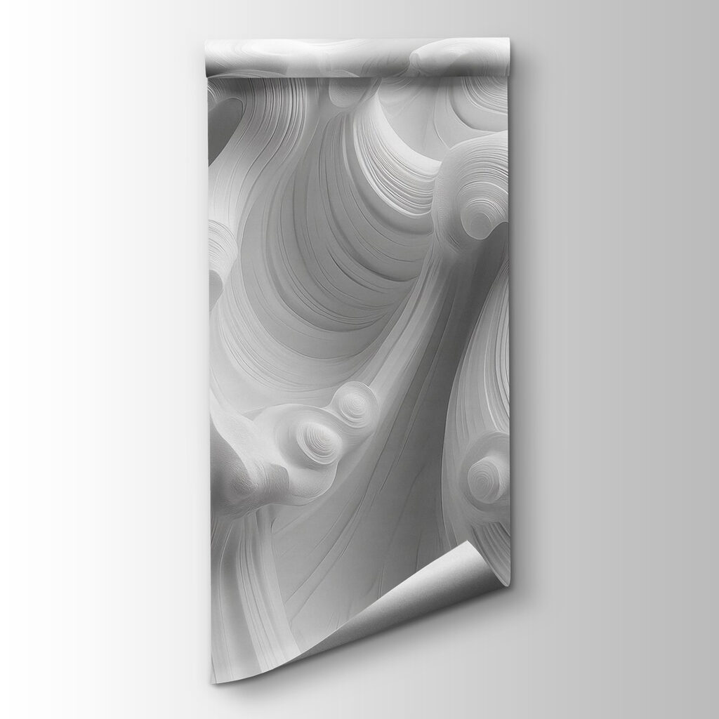 White swirly surface