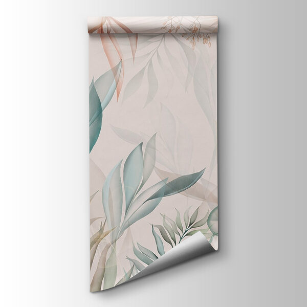 Delicate leaves in soft hues