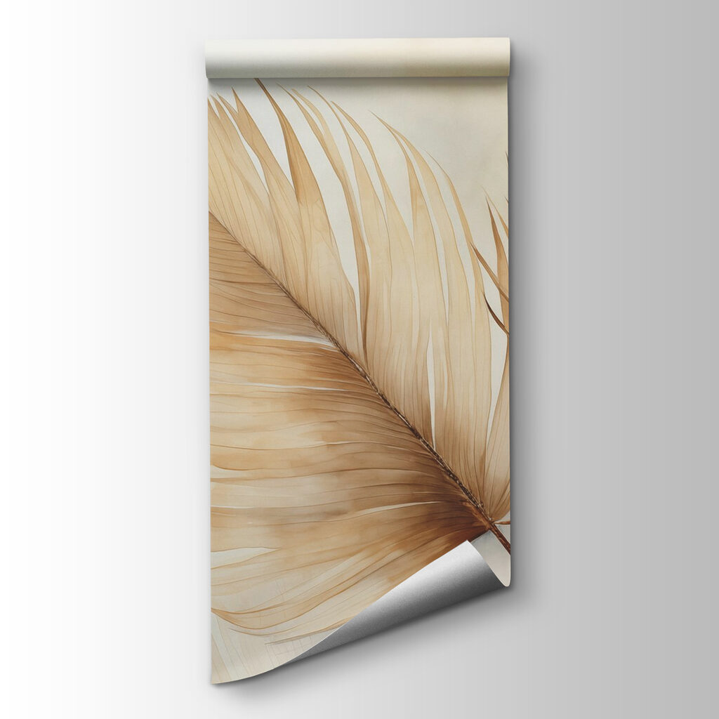 Delicate leaves in soft hues