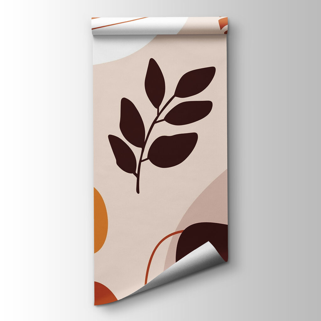 Organic shapes in warm tones