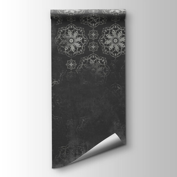 Grey and white wallpaper
