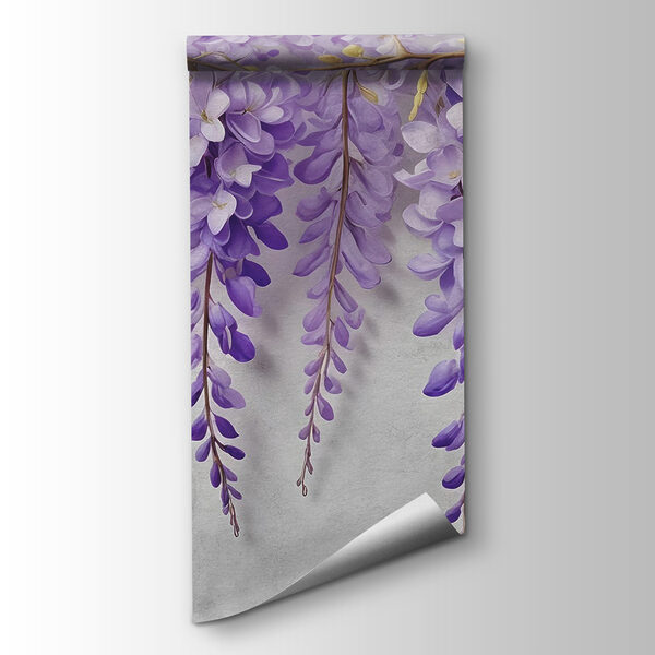 Branch with purple flowers Branch with purple flowers