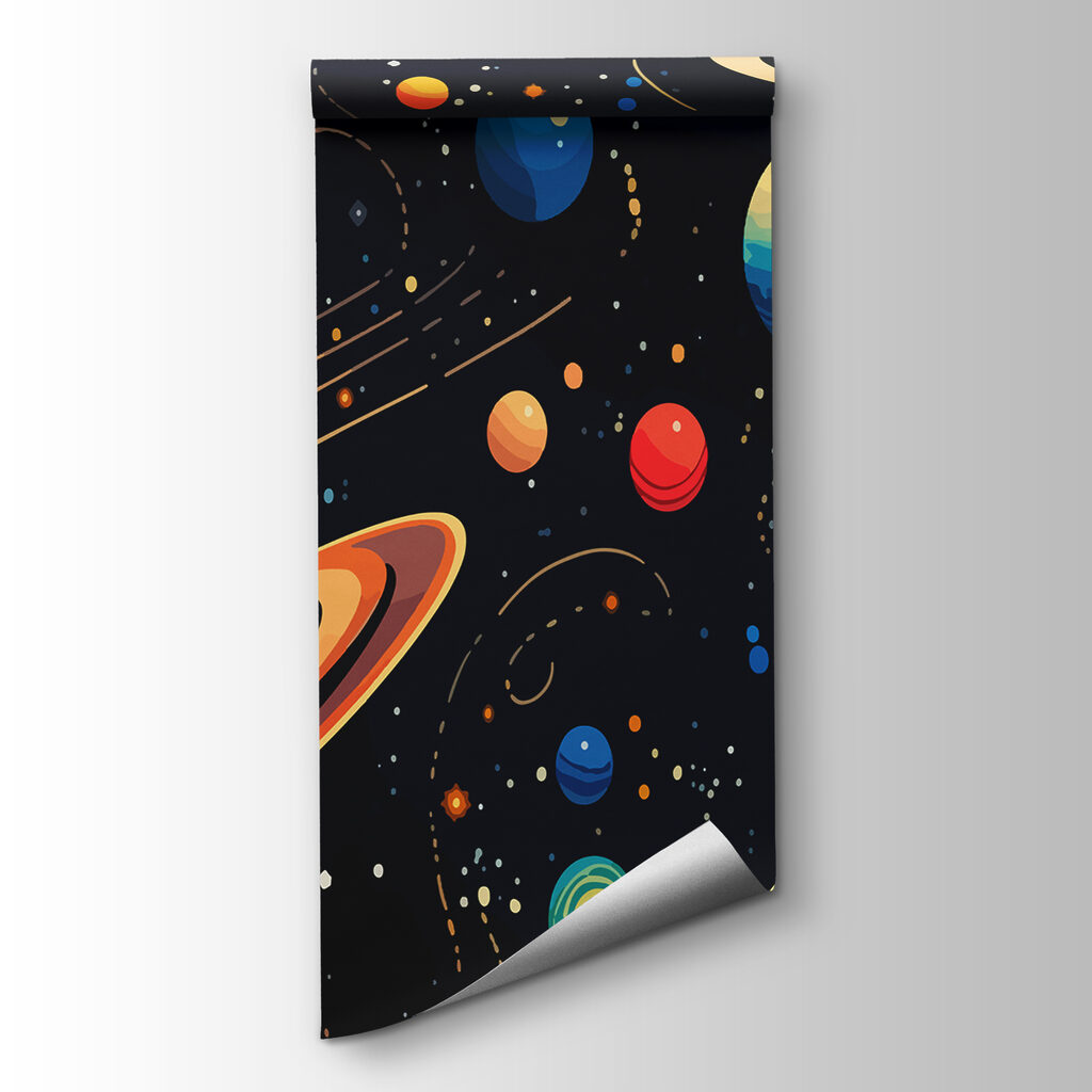 Colorful planets and stars