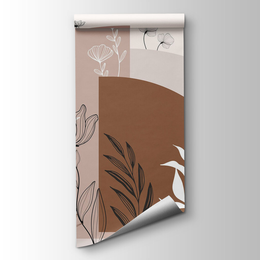 Graphic design of flowers and leaves Graphic design of flowers and leaves