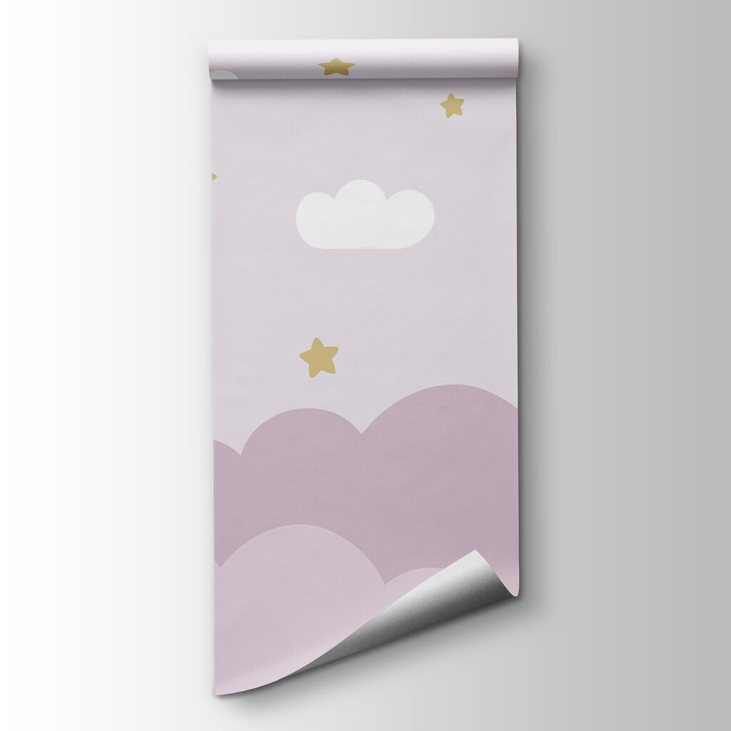 Cartoon elephant and moon in a balloon Cartoon elephant and moon in a balloon