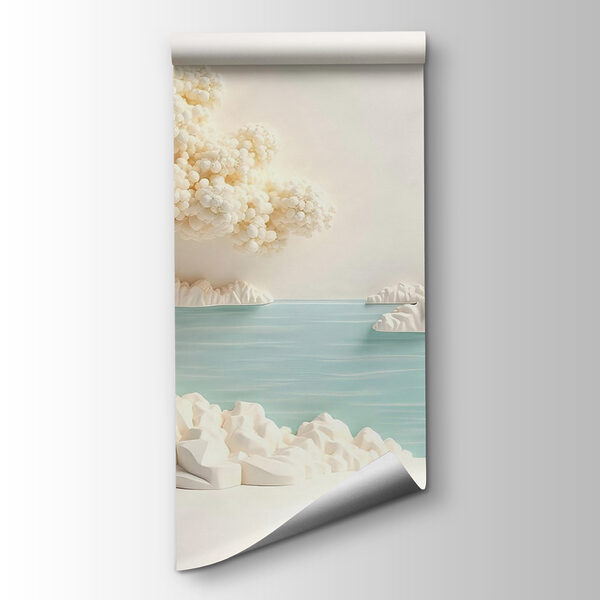 White tree and water