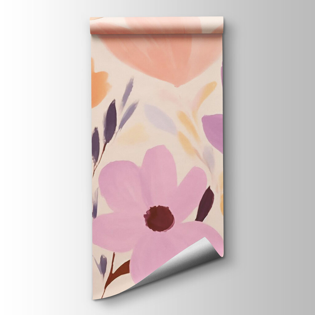 Painting of flowers and leaves Painting of flowers and leaves