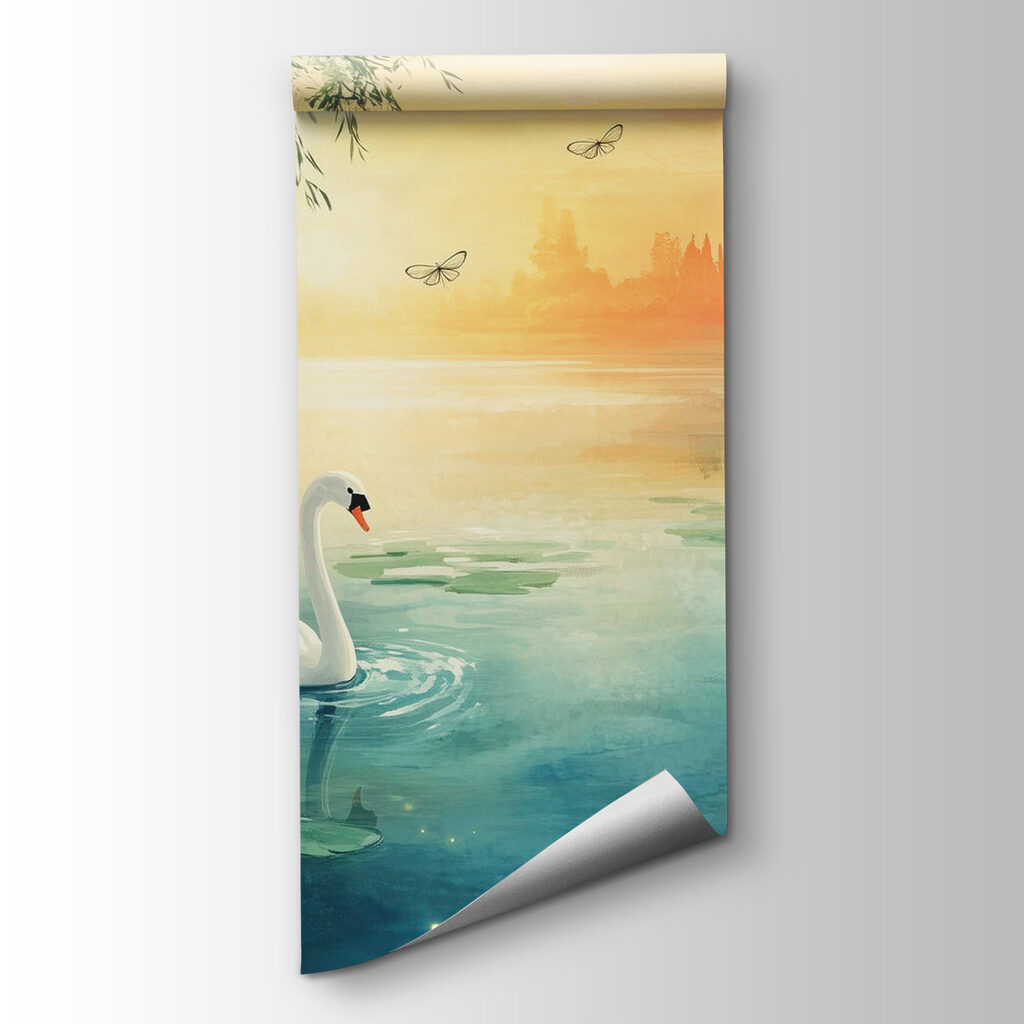 Two swans in a lake Two swans in a lake