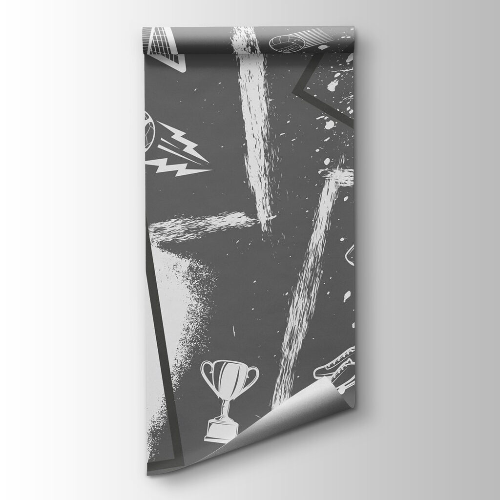 Soccer Action in Monochrome Style Soccer Action in Monochrome Style