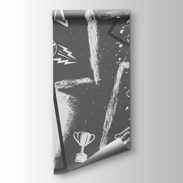 Soccer Action in Monochrome Style Soccer Action in Monochrome Style