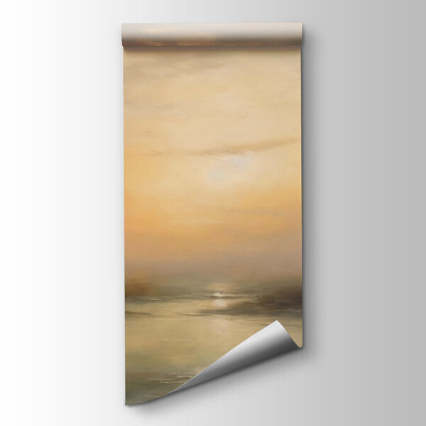 Water with a sunset in the background