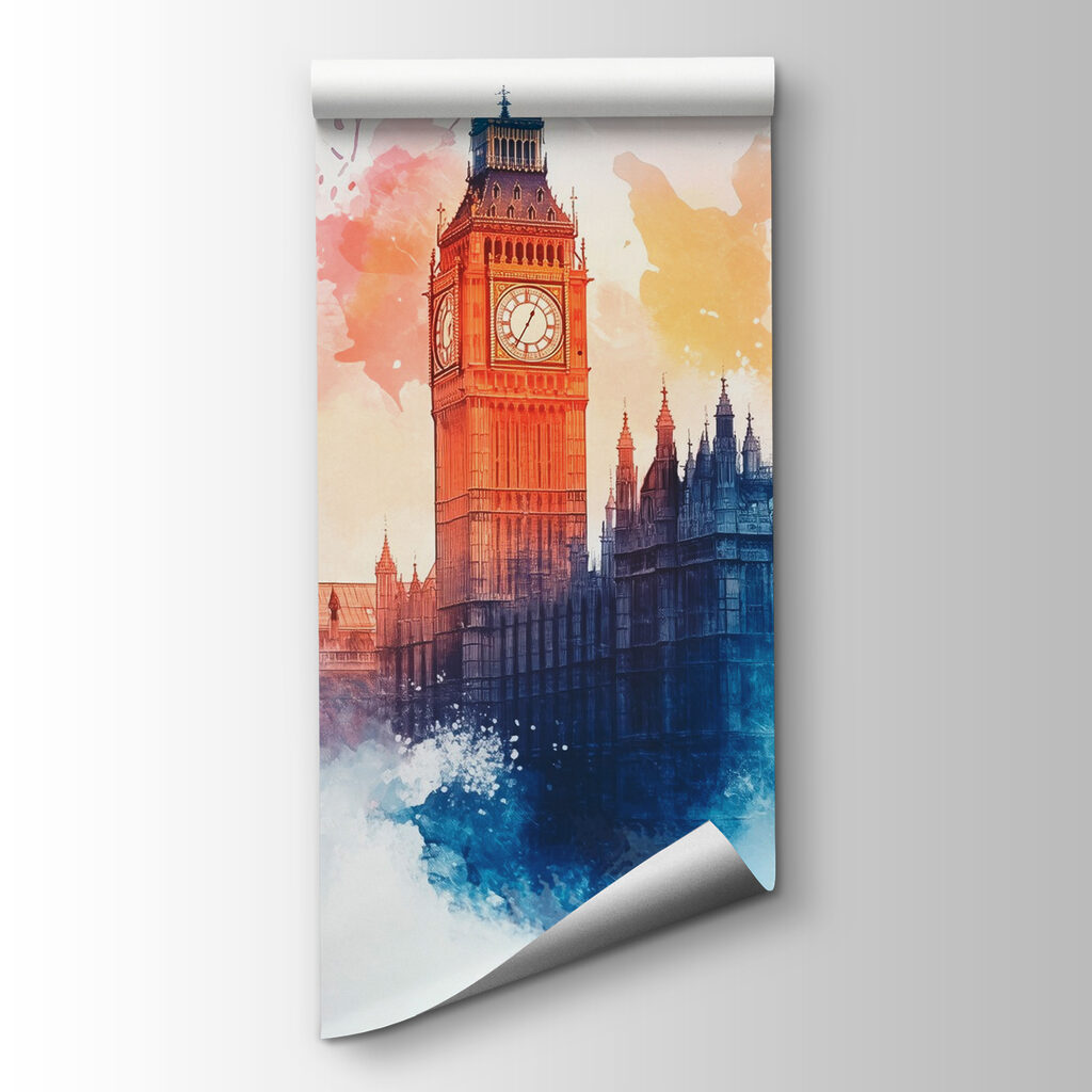 Clock tower in the clouds Clock tower in the clouds