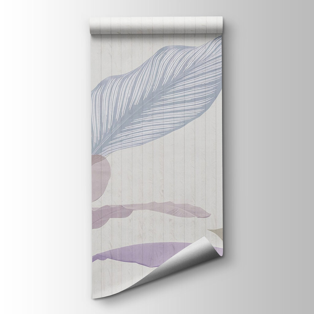 Gentle pastel leaves in soft tones Gentle pastel leaves in soft tones