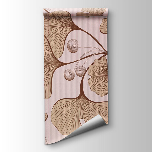 Elegant botanical pattern in soft tones