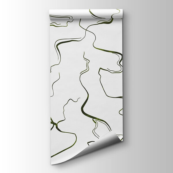 Flowing lines on a white canvas Flowing lines on a white canvas