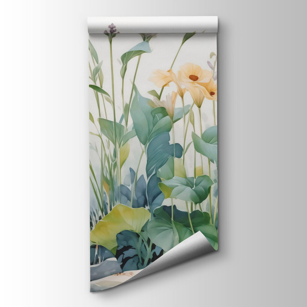 Painting of flowers and plants