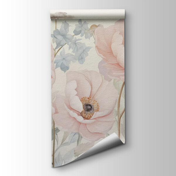 Painting of flowers on a wall