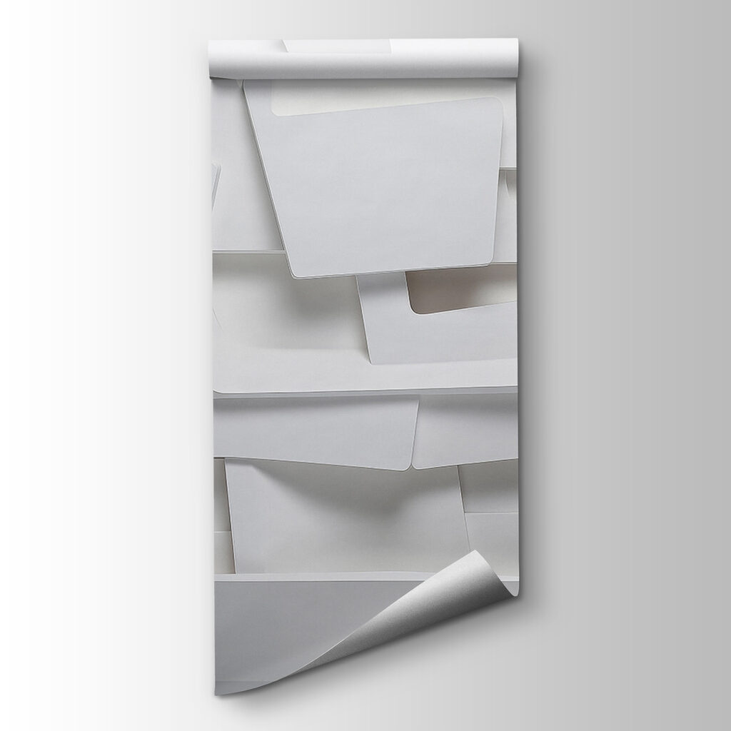 White wall with many rectangles White wall with many rectangles