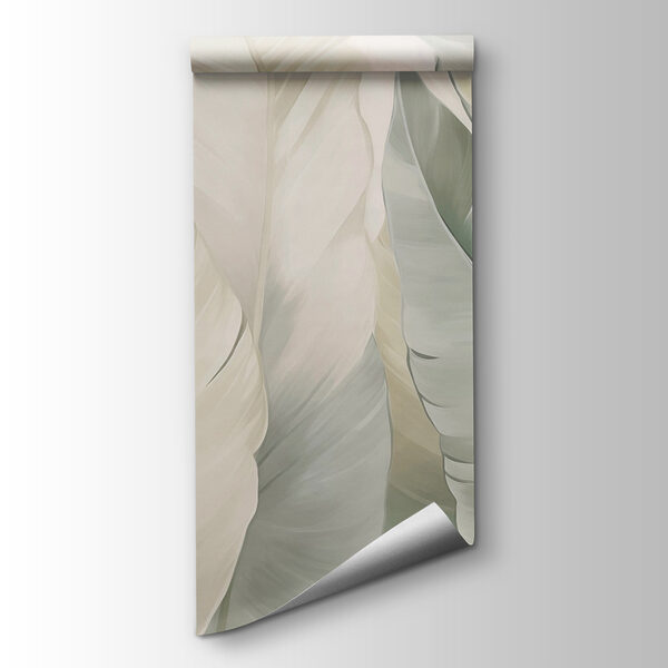 Soft green leaves in gentle layers Soft green leaves in gentle layers