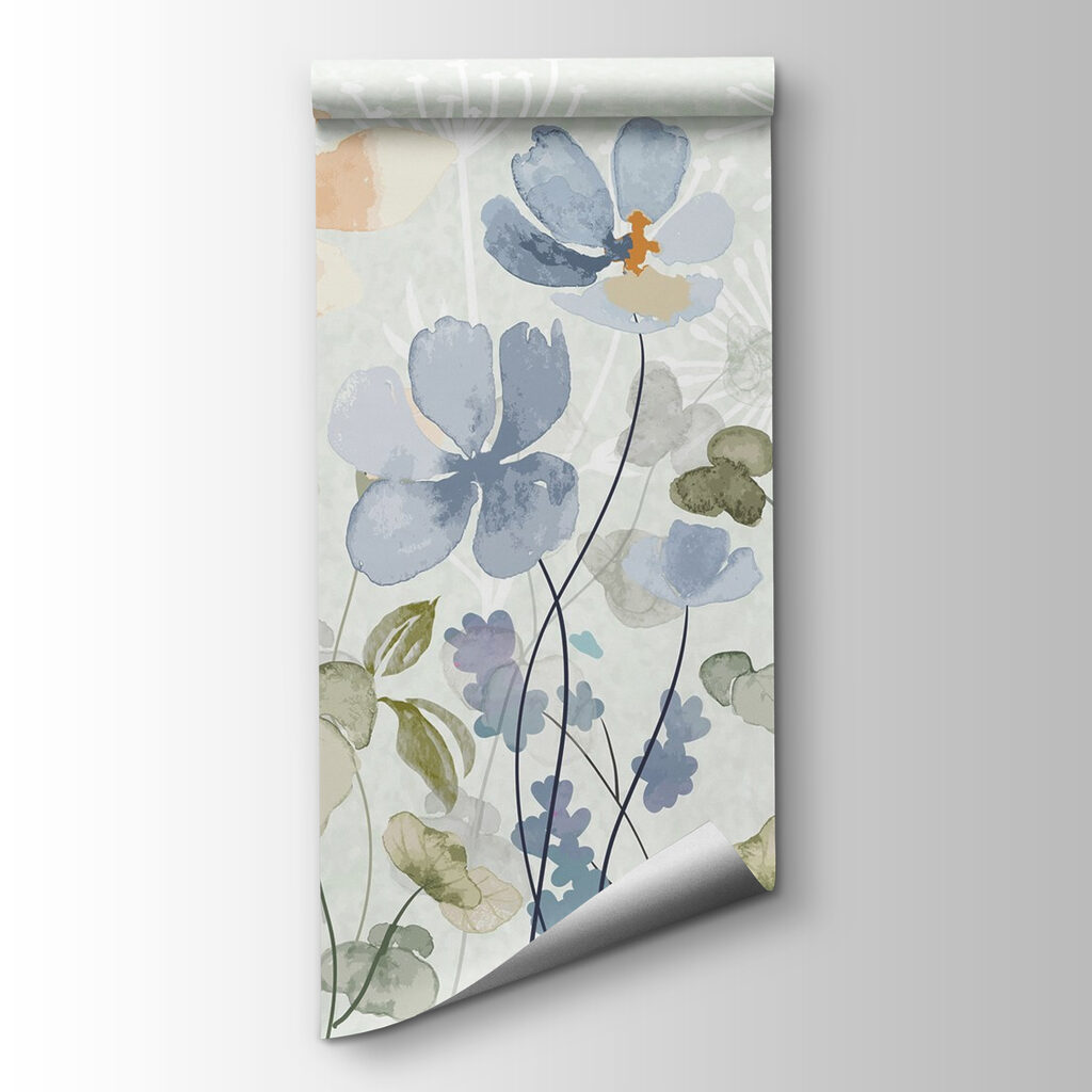 Painting of flowers and leaves Painting of flowers and leaves