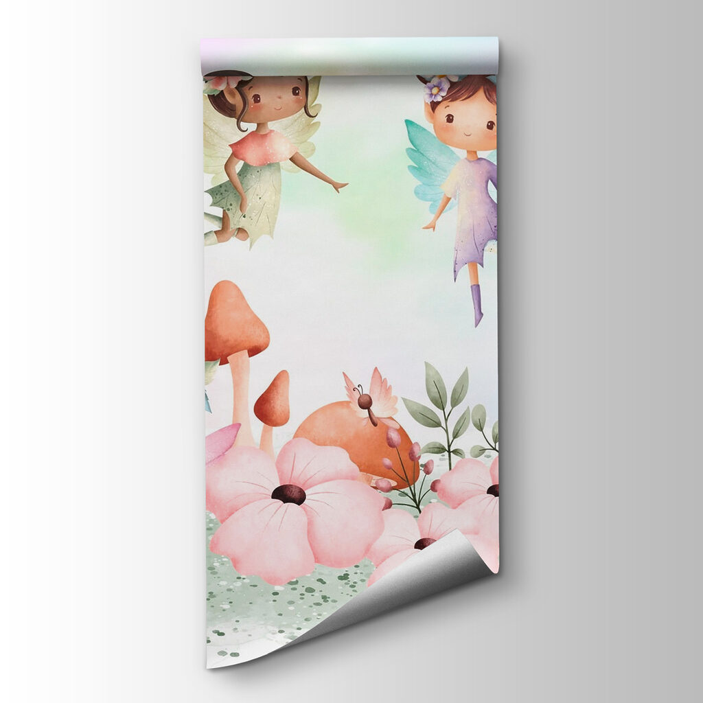 Group of fairies in a garden