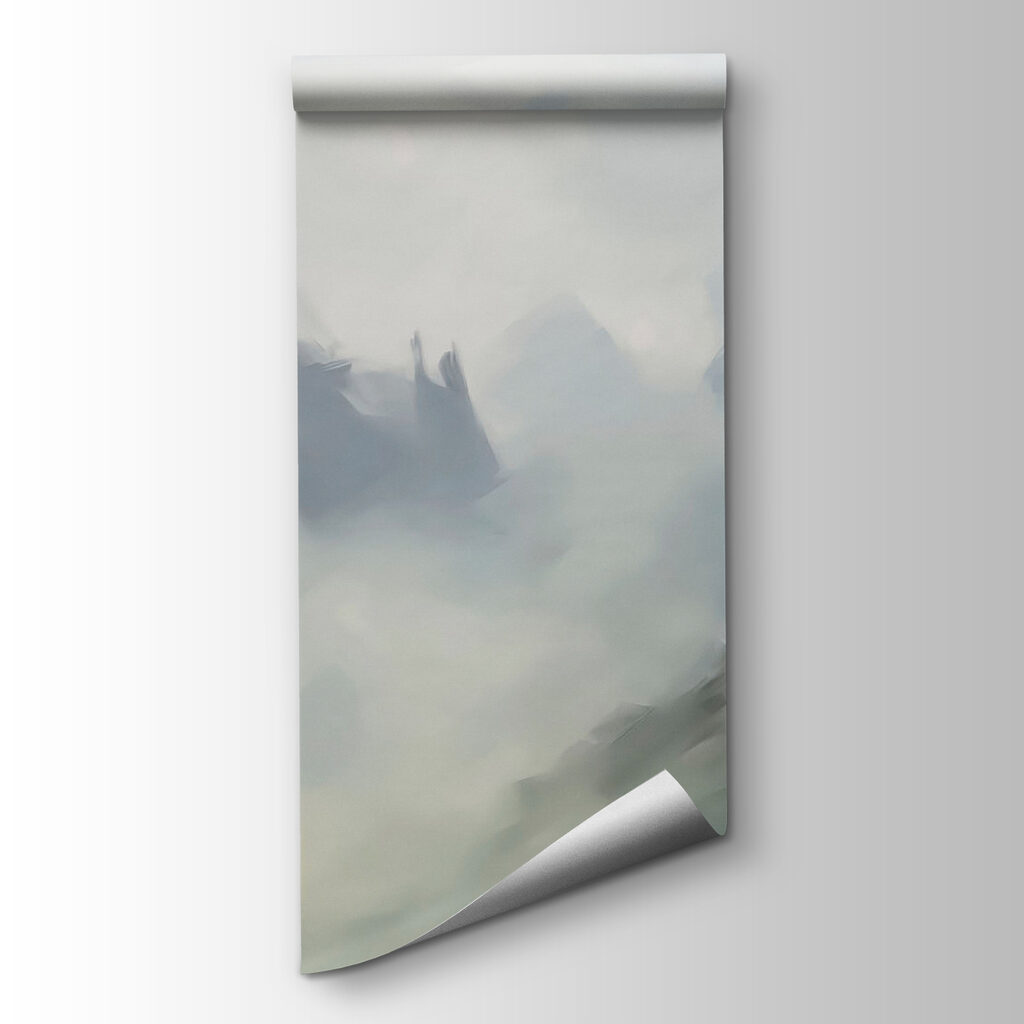 Mountain with clouds in the background