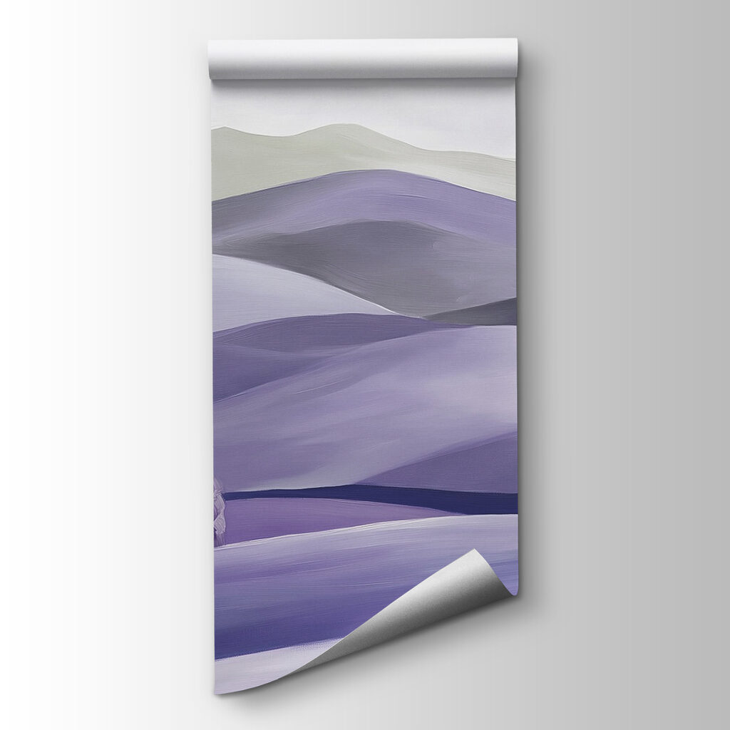 Landscape of hills with trees