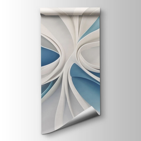 White and blue swirls White and blue swirls