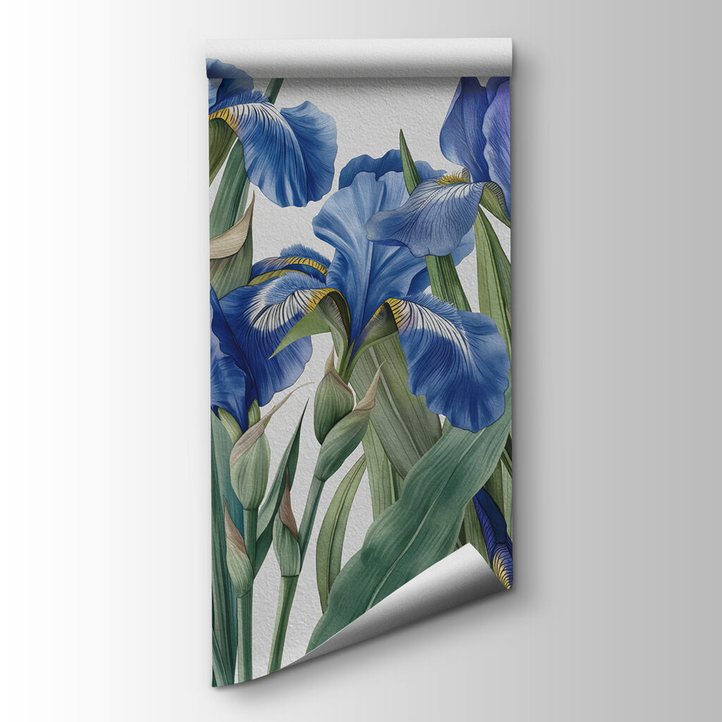 A group of blue flowers A group of blue flowers