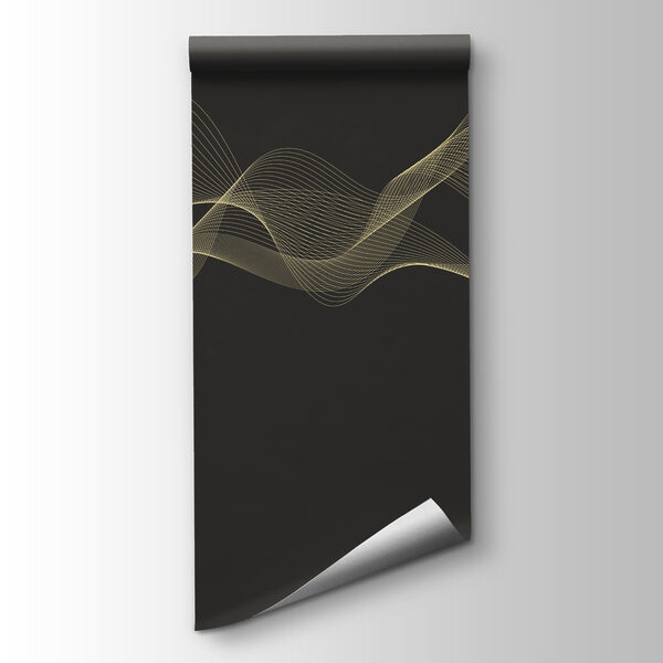 Flowing lines on dark background