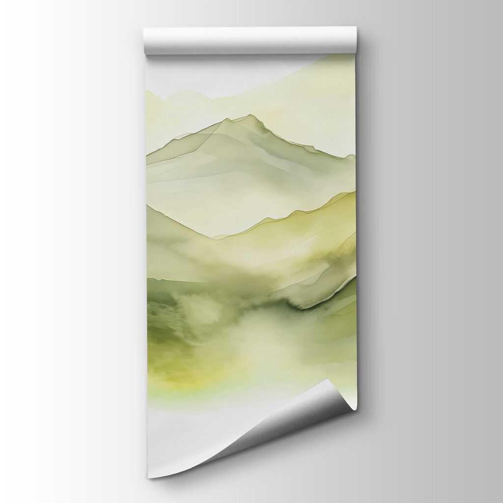 Painting of a mountain range Painting of a mountain range