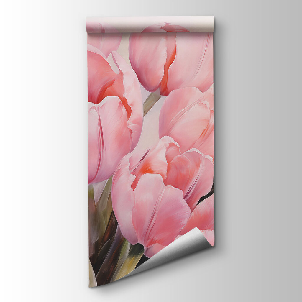 Close up of pink tulips Close up of pink tulips