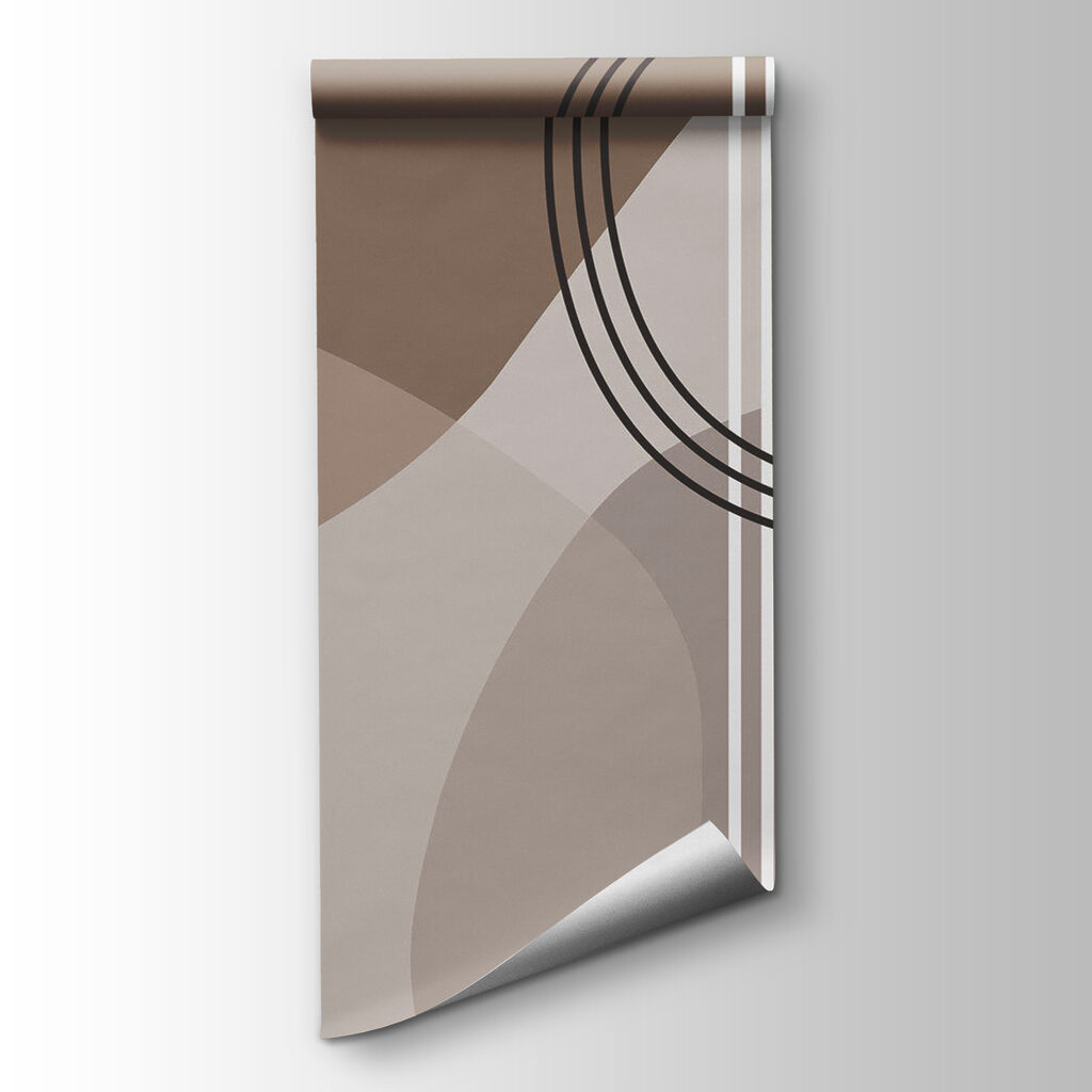 Brown and white background with lines and circles Brown and white background with lines and circles