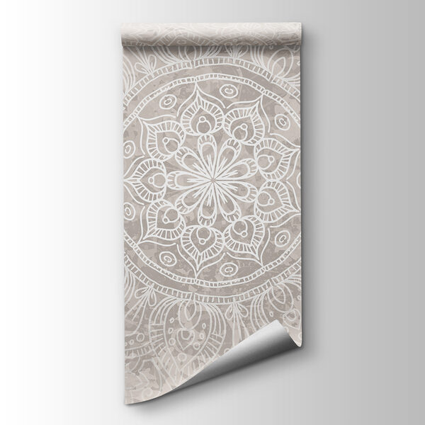 White and gray mandala White and gray mandala