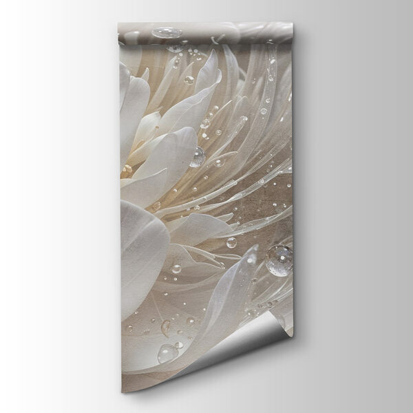 Delicate petals with sparkling droplets