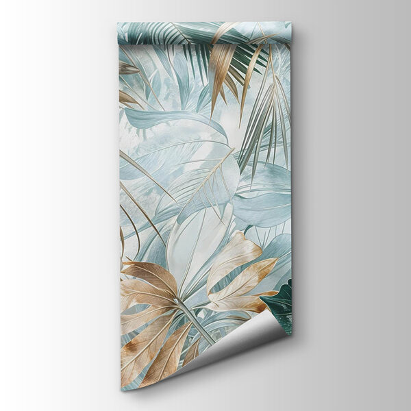 Delicate leaves in soft hues