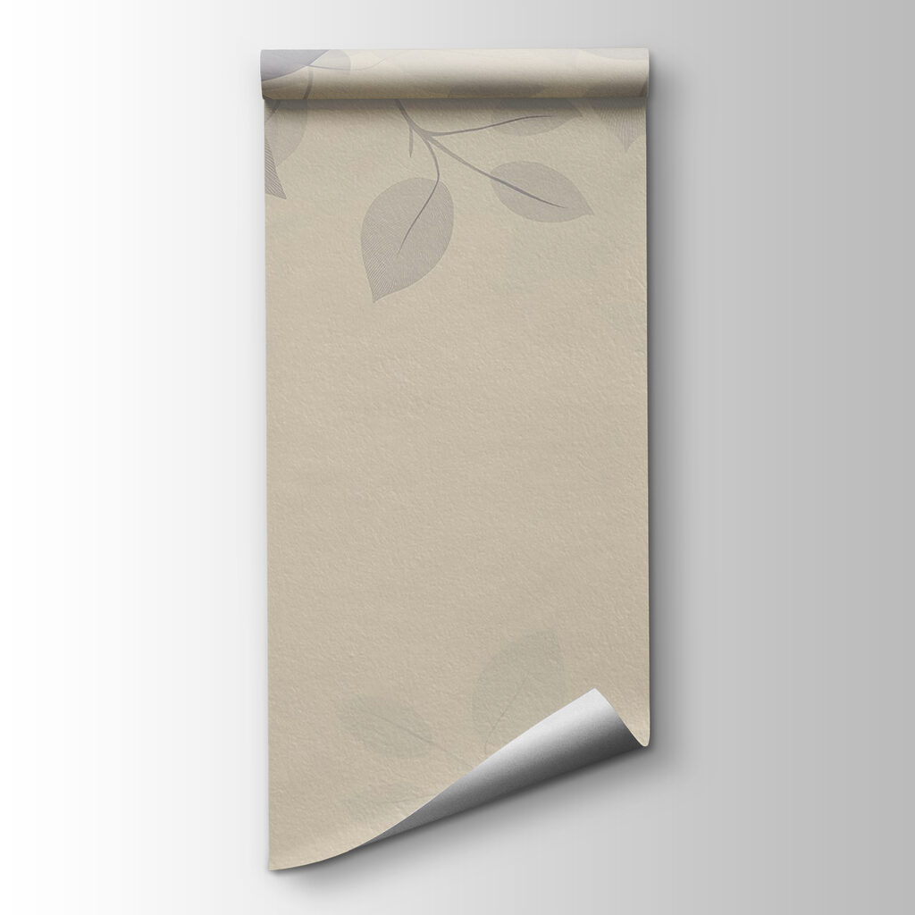 White background with leaves