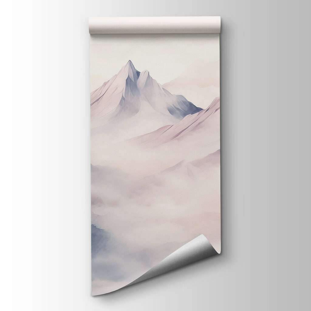 Mountain range with clouds Mountain range with clouds