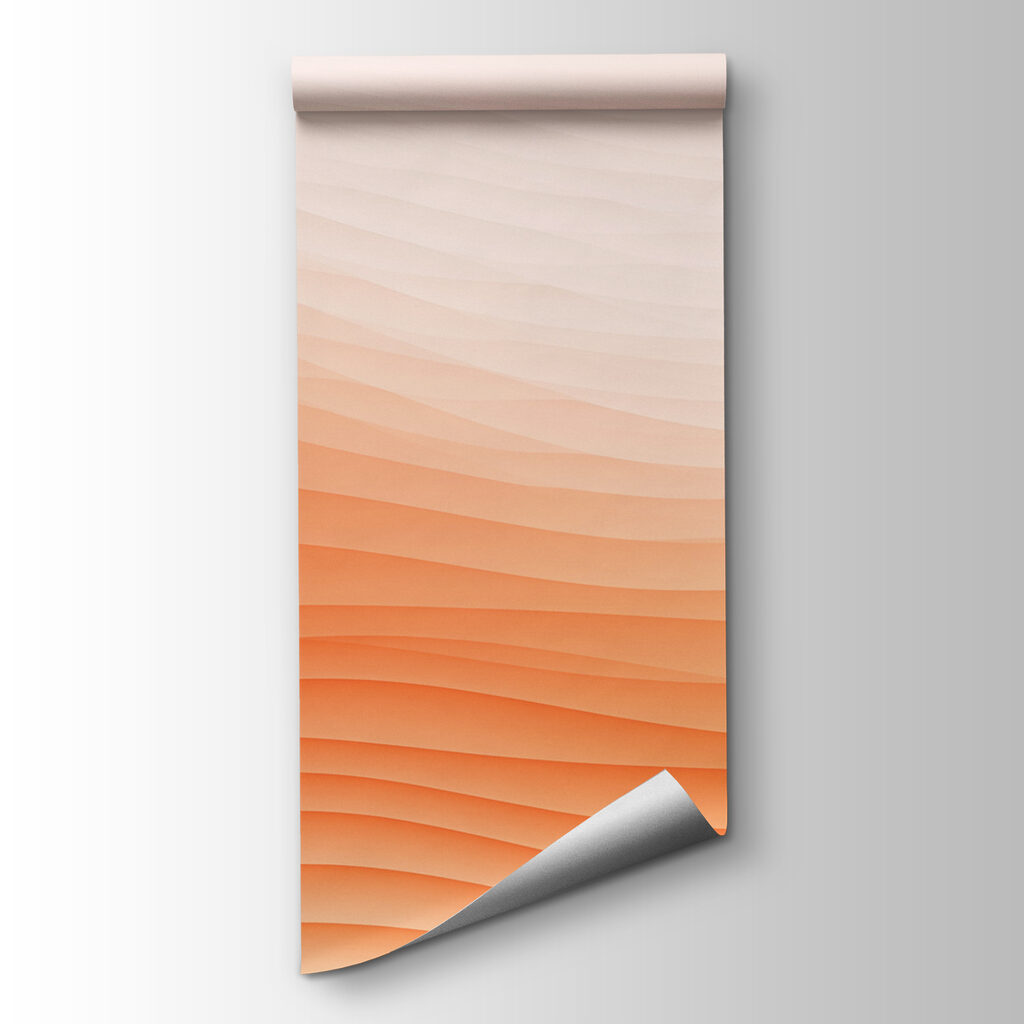 White and orange wavy lines White and orange wavy lines