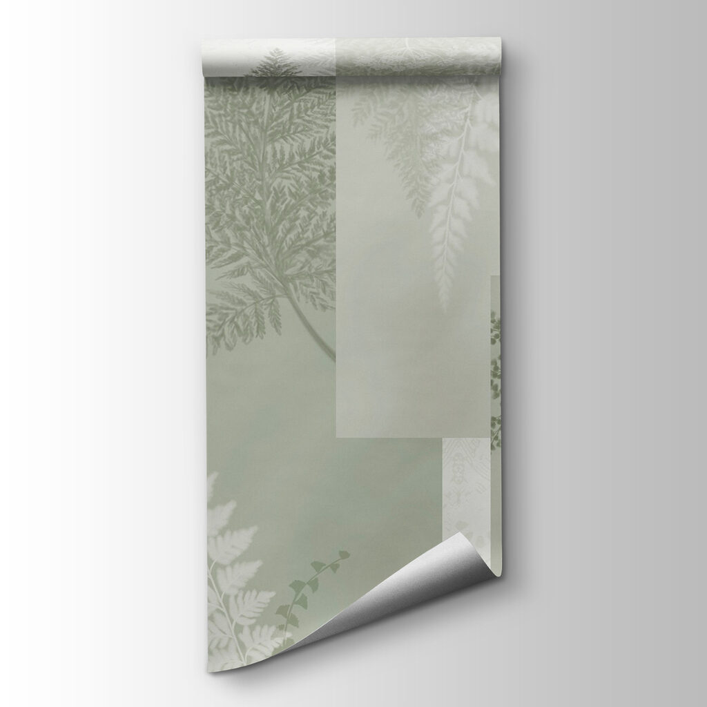 Natural patterns in soft green hues