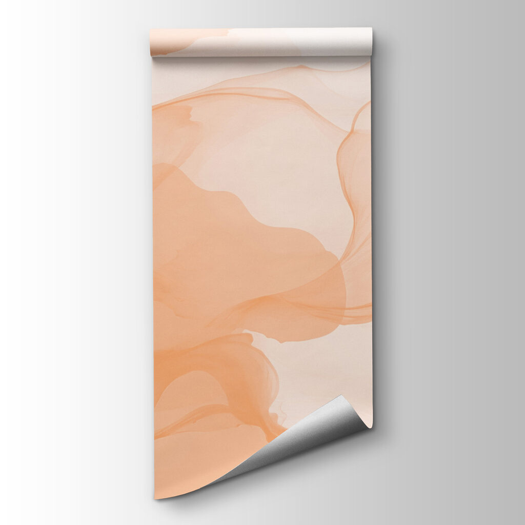 Soft waves of warm hues blend Soft waves of warm hues blend