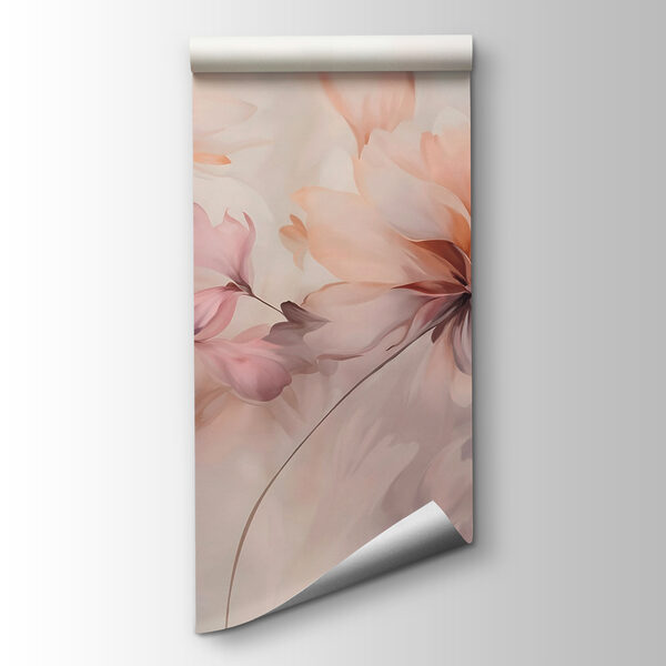 Painting of flowers on a white background Painting of flowers on a white background