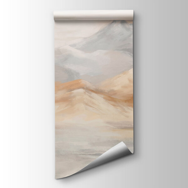 Painting of mountains and water