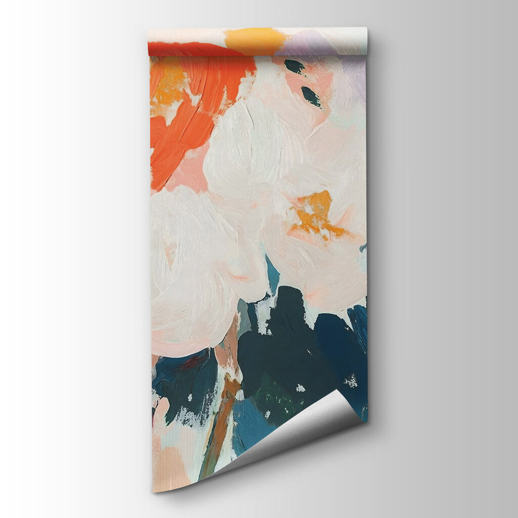 Painting of flowers with different colors