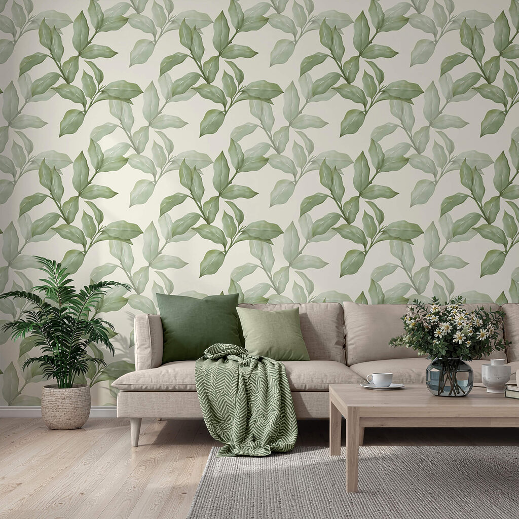 Pattern of leaves on a white background Pattern of leaves on a white background