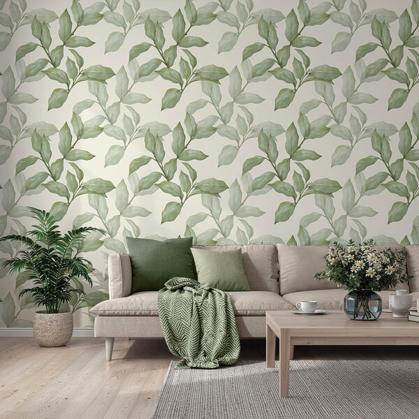 Pattern of leaves on a white background Pattern of leaves on a white background