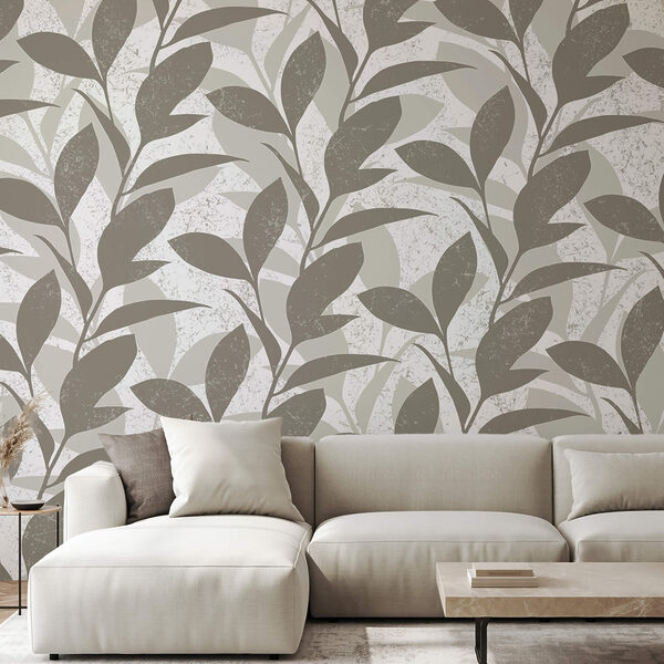 Pattern of leaves on a white background Pattern of leaves on a white background