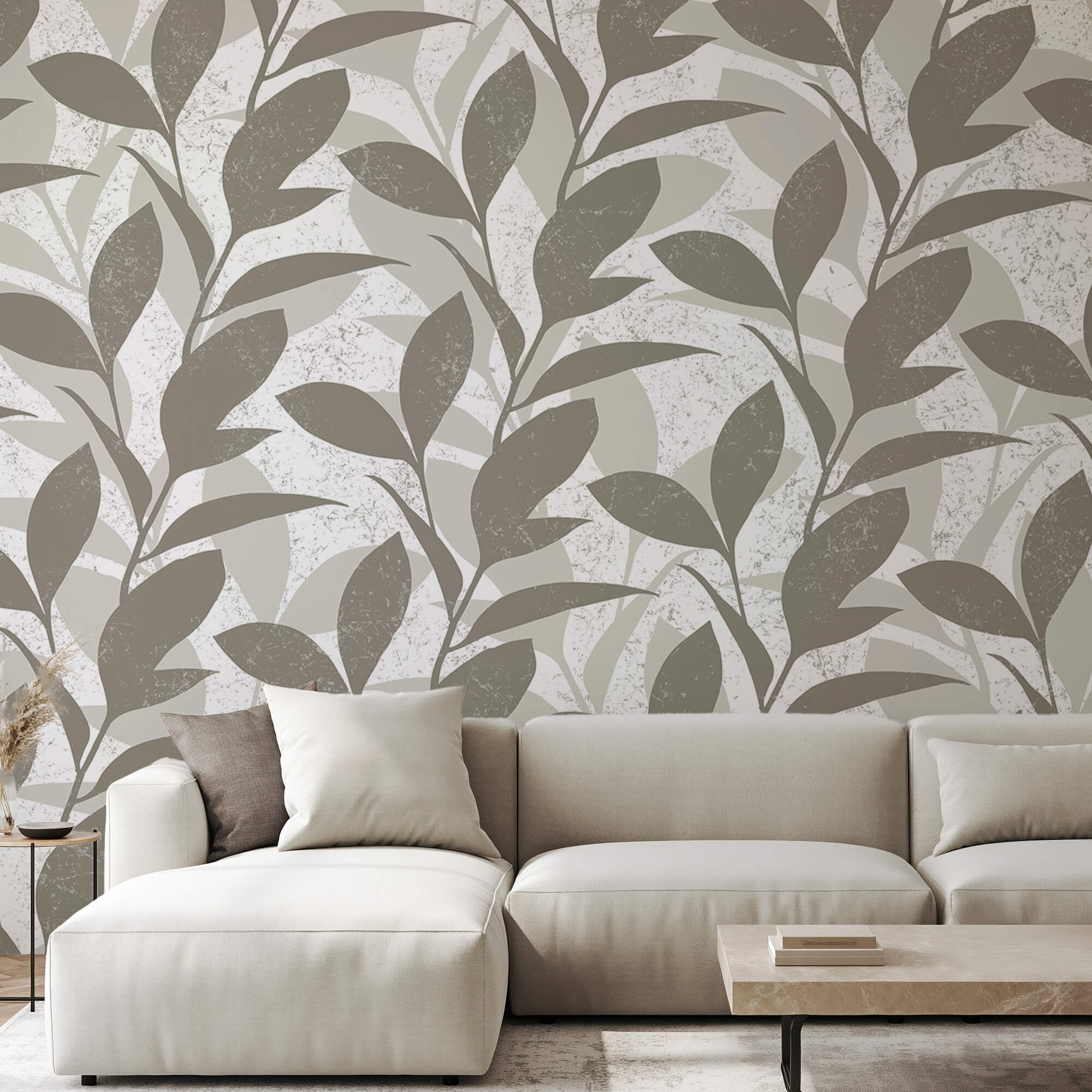 Pattern of leaves on a white background Pattern of leaves on a white background